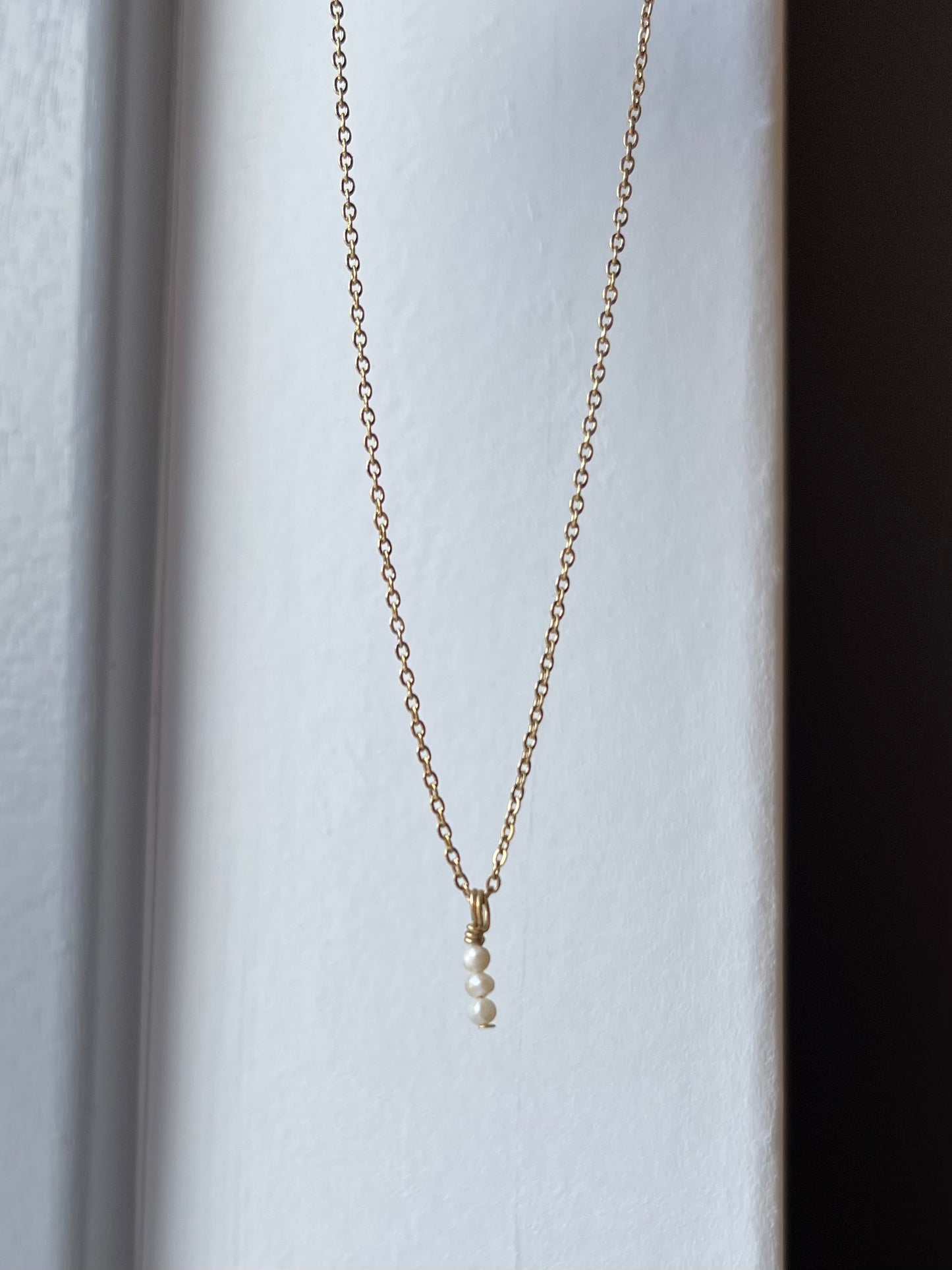 Ketting met kleine zoetwaterparels ♥