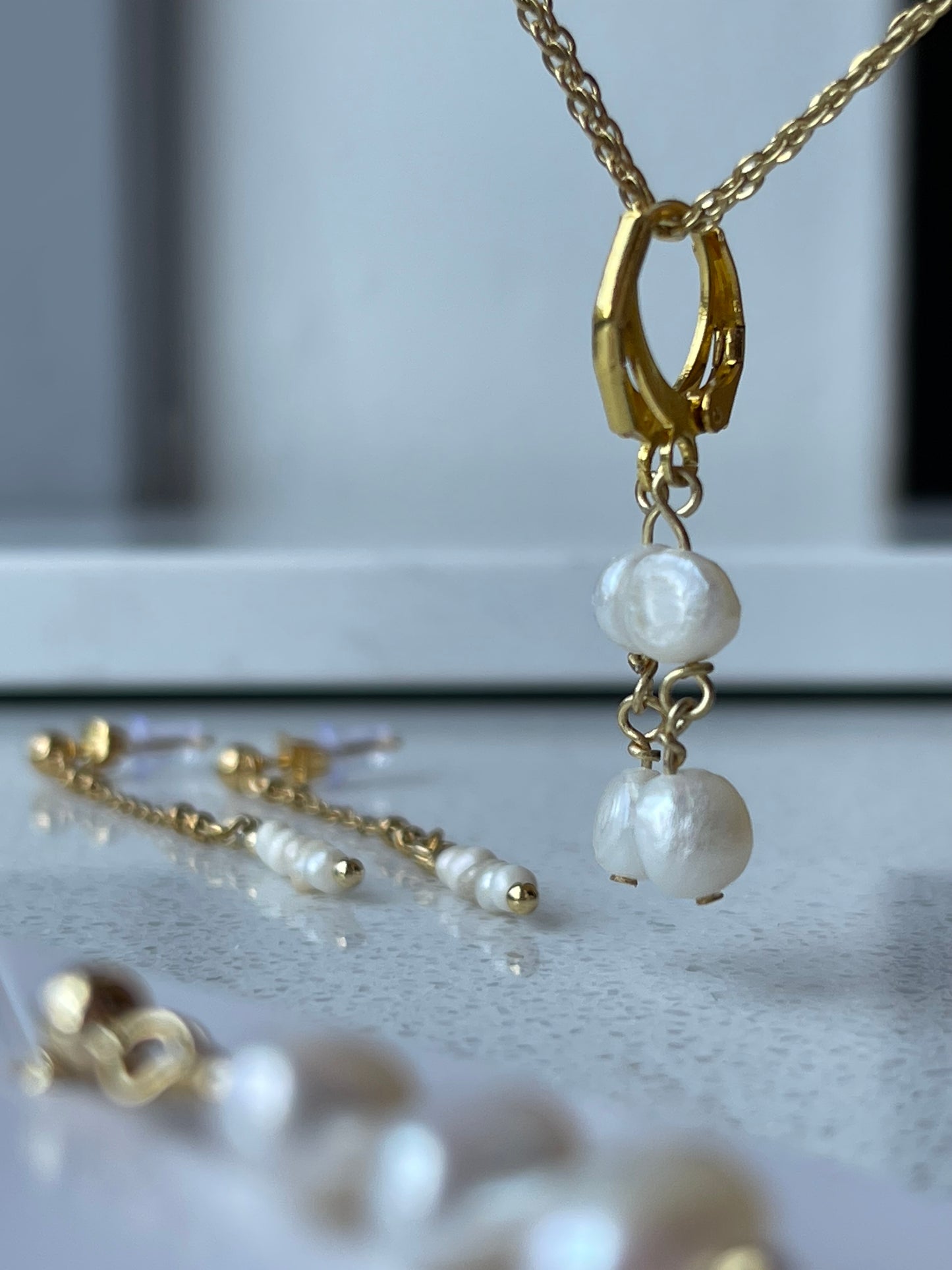 Pearl earrings ❥