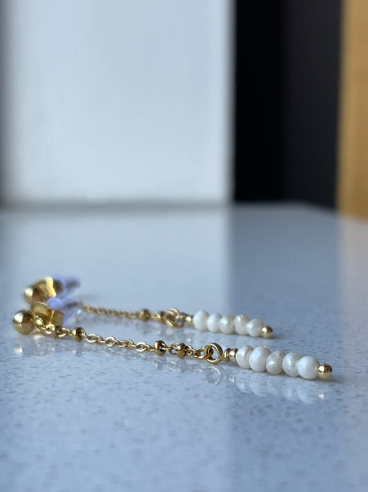 Chain hangers met zoetwaterpareltjes ♥