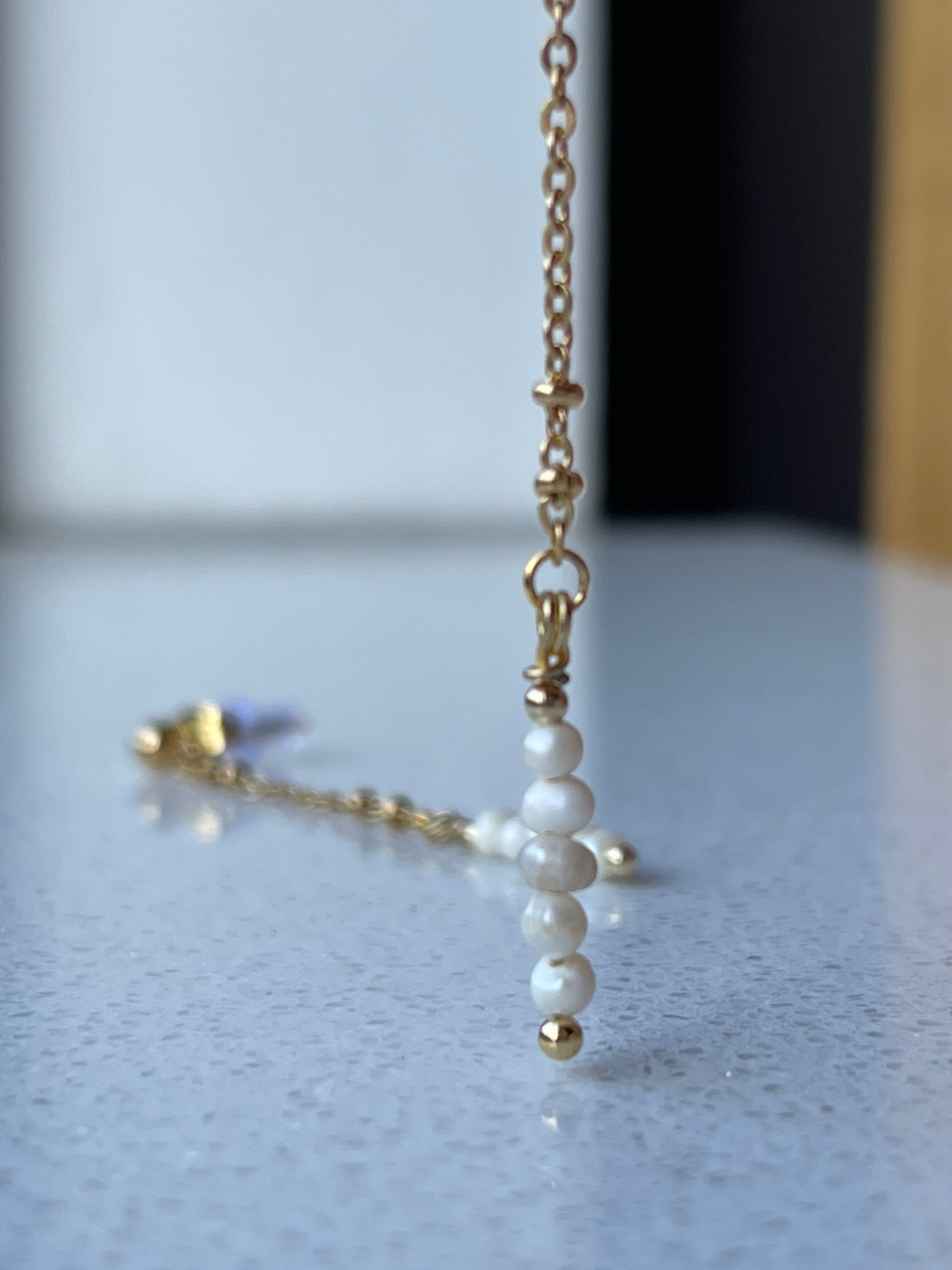 Chain hangers met zoetwaterpareltjes ♥