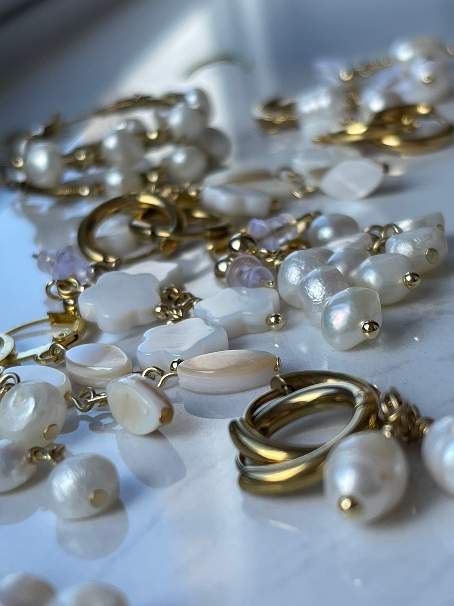 Shell Earrings Oval ❥