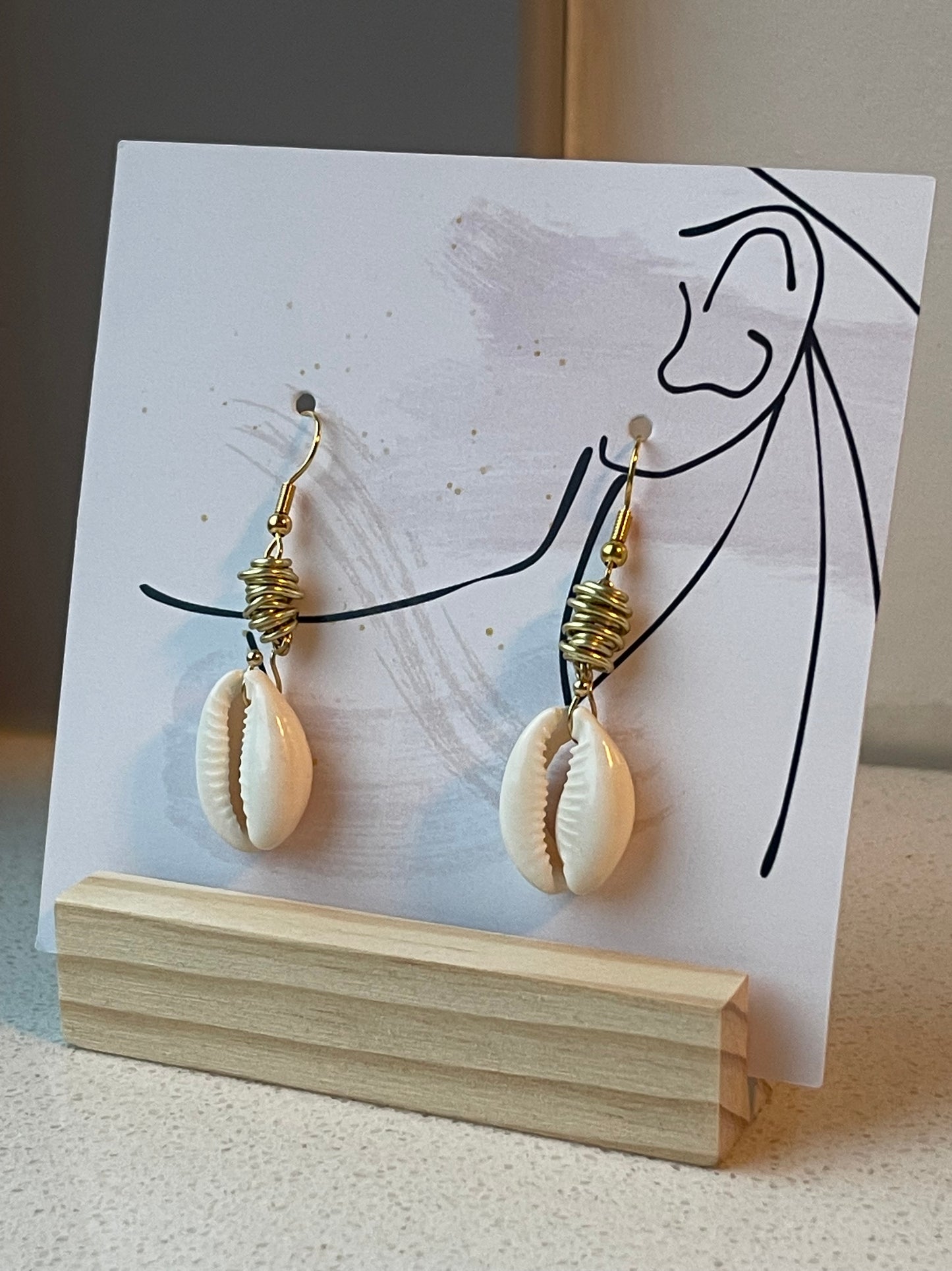 Earrings grote schelp ❥