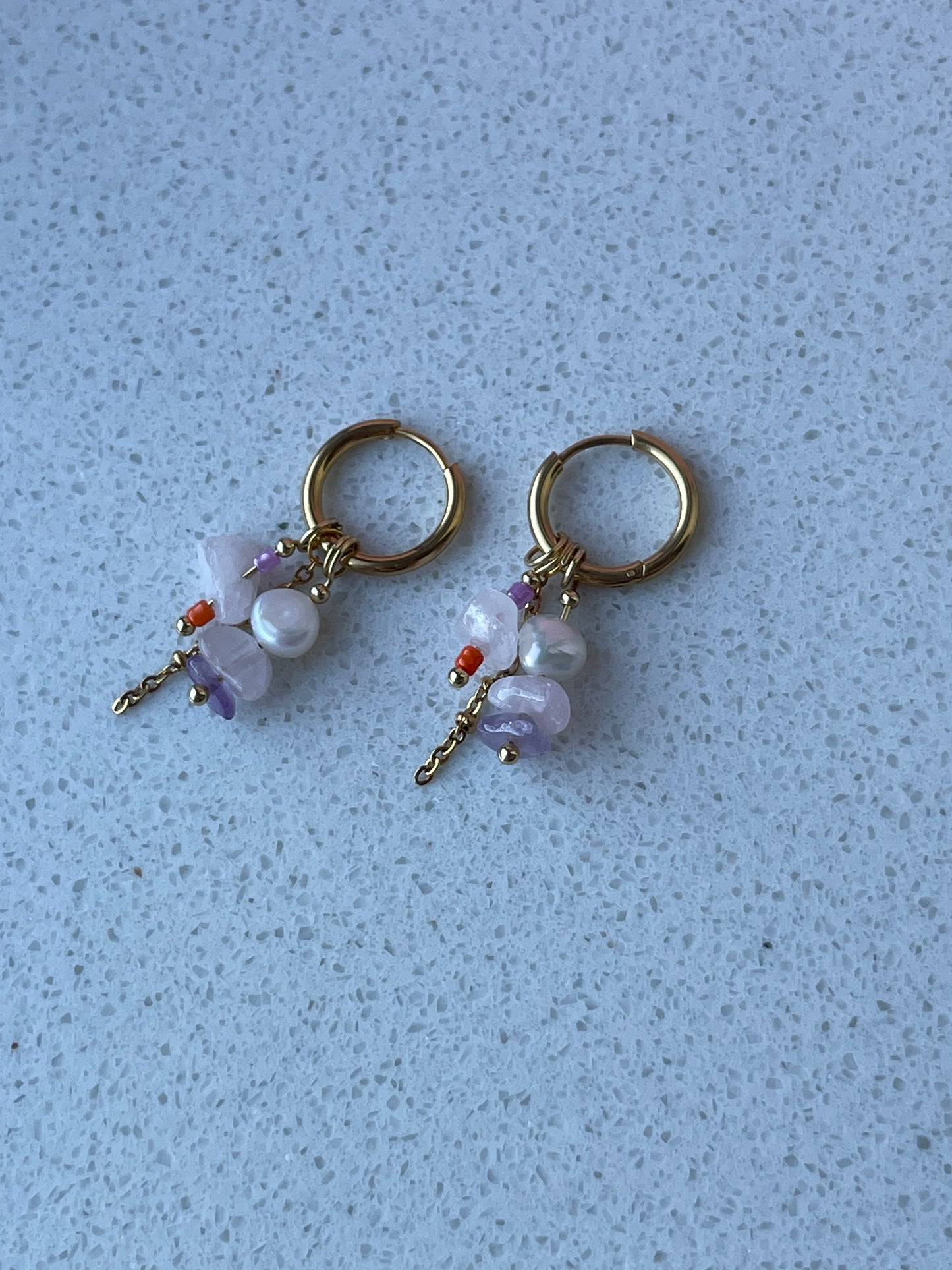 Crocus sativus earrings ❥