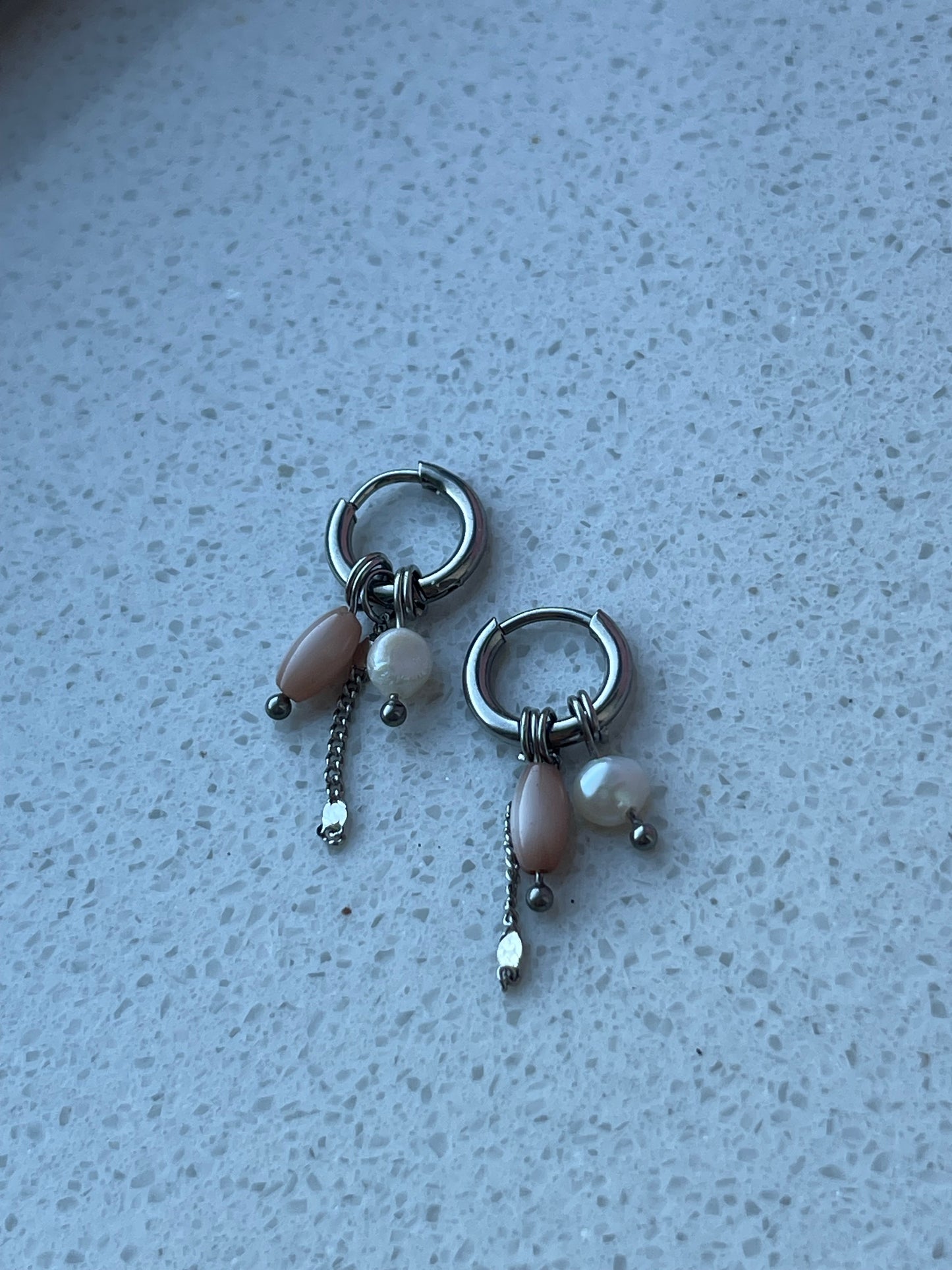 Pink Chrysant earrings ❥