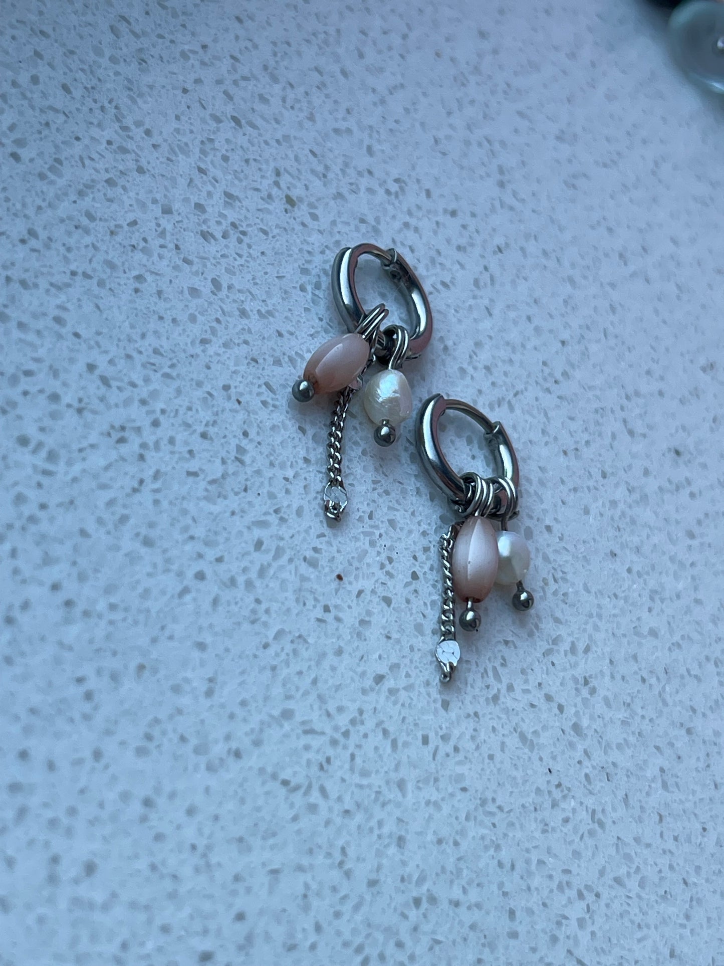 Pink Chrysant earrings ❥