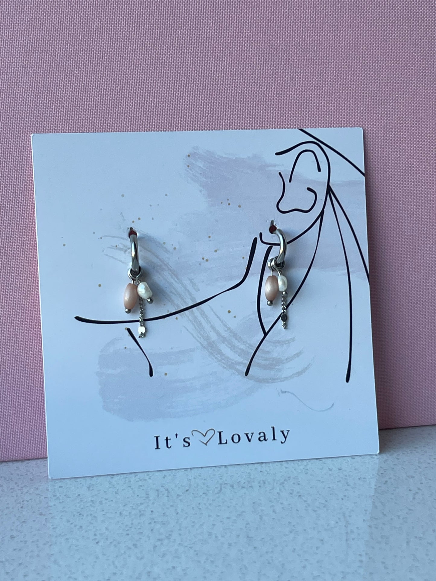 Pink Chrysant earrings ❥
