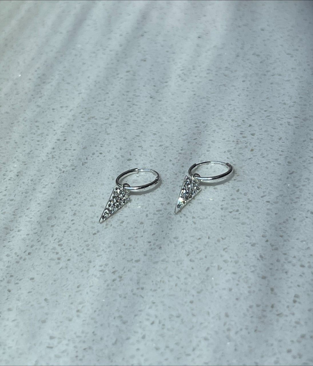 Crystal triangle hangers