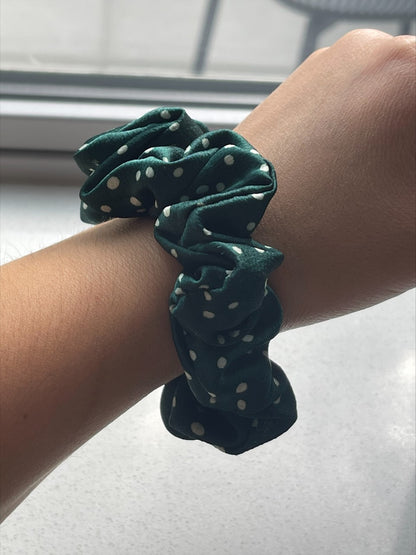 Scrunchie Satin Green ❥
