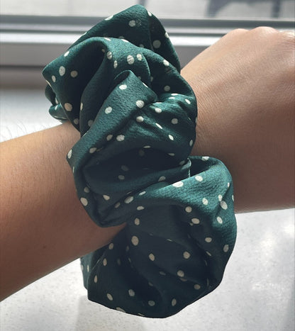 Scrunchie Satin Green ❥