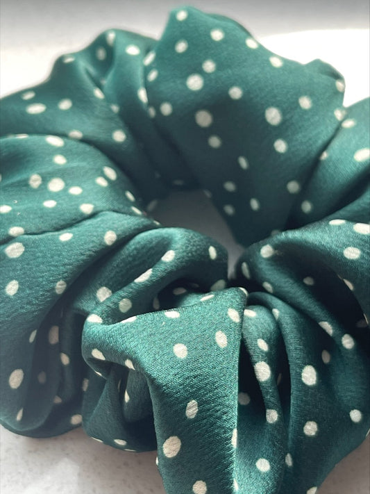 Scrunchie Satin Green ❥