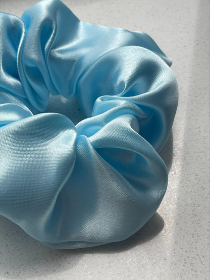 Scrunchie Satin blue ❥