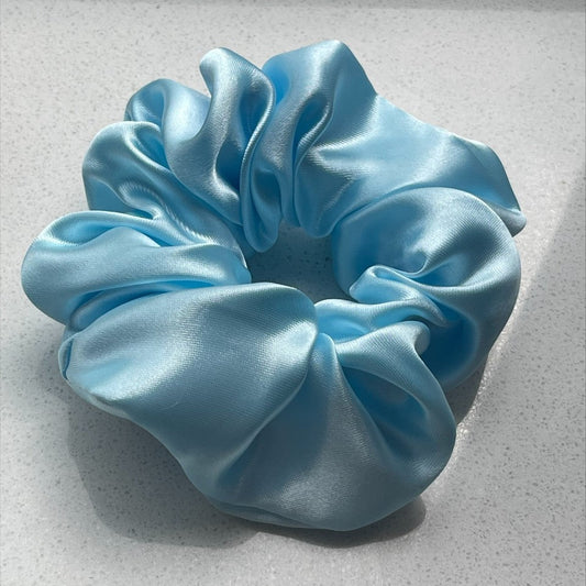 Scrunchie Satin blue ❥